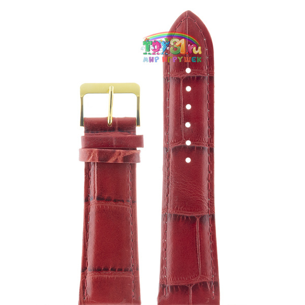 Nagata 24 Мм Красный Croco С Золотой Застёжкой Nagata 24 Мм Красный Croco С Золотой Застёжкой