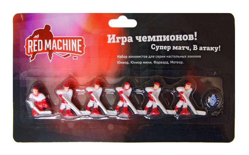 Комплект игроков с шайбой "Юниор мини" (красный) Комплект игроков с шайбой "Юниор мини" (красный)
