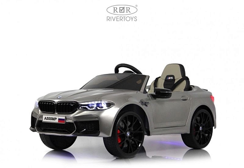 Детский электромобиль BMW M5 Competition (A555MP) серый глянец Детский электромобиль BMW M5 Competition (A555MP) серый глянец