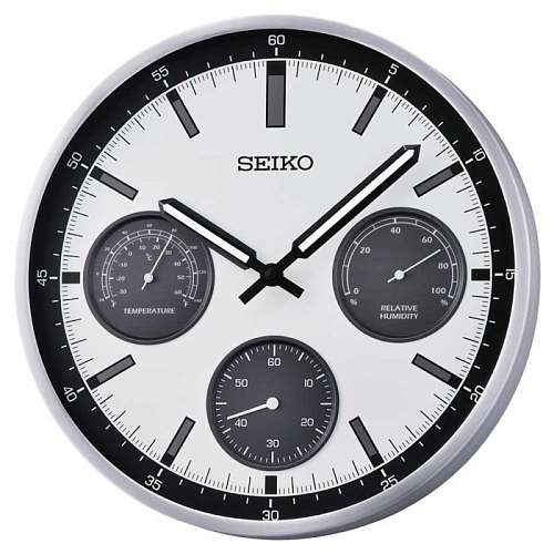 Настенные часы SEIKO QXA823S с Термометром и гигрометром Настенные часы SEIKO QXA823S с Термометром и гигрометром