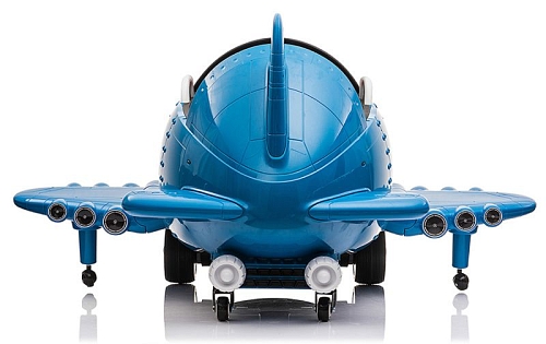 Детский электромобиль - самолет 12V - JJ20201-BLUE Детский электромобиль - самолет 12V - JJ20201-BLUE