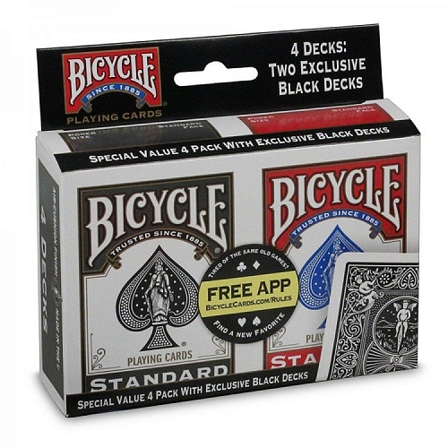 Карты "Bicycle Rider Standard Index 4-pack" Карты "Bicycle Rider Standard Index 4-pack"