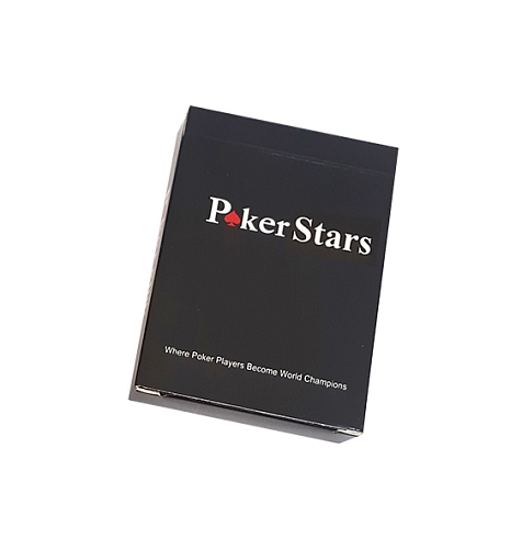 Карты для покера "Poker Stars" 100% пластик, красные Карты для покера "Poker Stars" 100% пластик, красные
