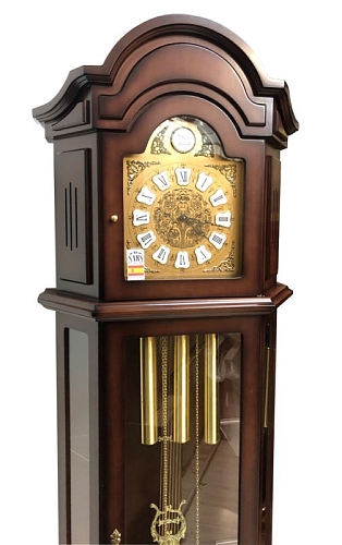 Механические напольные часы-витрина 2081a-451 Dark Walnut Механические напольные часы-витрина 2081a-451 Dark Walnut