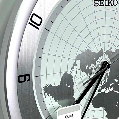 Кварцевые настенные часы SEIKO QXA814A с картой мира Кварцевые настенные часы SEIKO QXA814A с картой мира