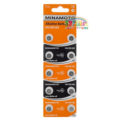 Minamoto Ag3 Lr-41 (392) Bl-10 (марганцево-цинковые) Minamoto Ag3 Lr-41 (392) Bl-10 (марганцево-цинковые)