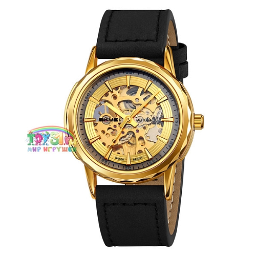 Skmei M035lgdbk Gold/black-leather Skmei M035lgdbk Gold/black-leather