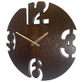Настенные часы CL-40-1-Numbers-Brown Настенные часы CL-40-1-Numbers-Brown