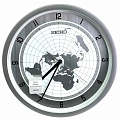 Кварцевые настенные часы SEIKO QXA814A с картой мира Кварцевые настенные часы SEIKO QXA814A с картой мира