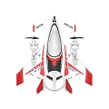 Радиоуправляемый самолет дрон SCI Fi Sky VTOL 3D6G 8ch - QIDI-570-RED Радиоуправляемый самолет дрон SCI Fi Sky VTOL 3D6G 8ch - QIDI-570-RED