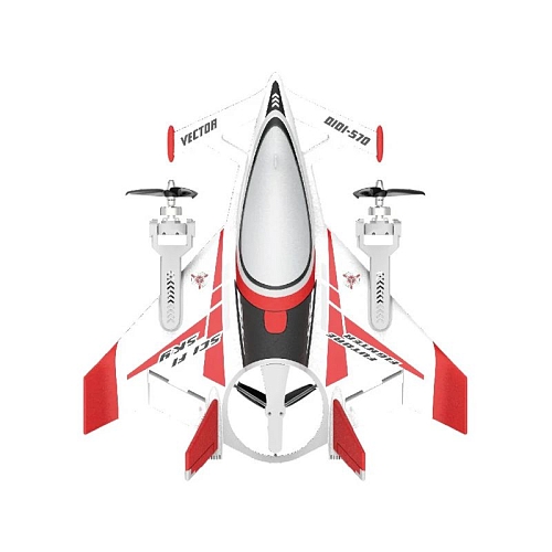 Радиоуправляемый самолет дрон SCI Fi Sky VTOL 3D6G 8ch - QIDI-570-RED Радиоуправляемый самолет дрон SCI Fi Sky VTOL 3D6G 8ch - QIDI-570-RED