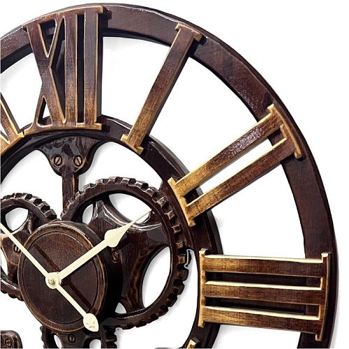 Настенные часы-скелетон CL-51-Skeleton-Wood Настенные часы-скелетон CL-51-Skeleton-Wood