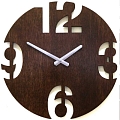Настенные часы CL-40-1-Numbers-Brown Настенные часы CL-40-1-Numbers-Brown