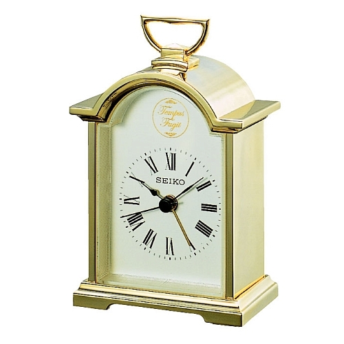 Настольные часы SEIKO QHE004GN из металла с будильником Настольные часы SEIKO QHE004GN из металла с будильником