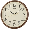 Настенные часы SEIKO QXA695BT коричневый корпус Настенные часы SEIKO QXA695BT коричневый корпус