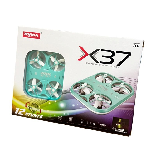 Радиоуправляемый квадрокоптер SYMA X37 - SYMA-X37-GREEN Радиоуправляемый квадрокоптер SYMA X37 - SYMA-X37-GREEN