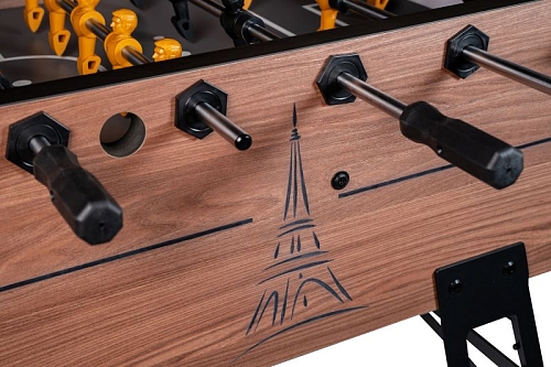 Игровой стол - футбол "Eiffel" коричнево-черный Игровой стол - футбол "Eiffel" коричнево-черный