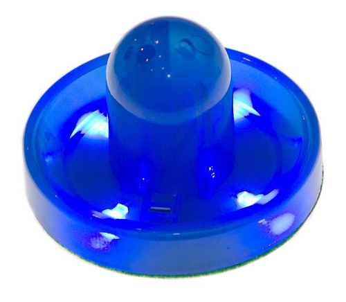 Бита для аэрохоккея LED "Neon - X" (синяя) D96 mm Бита для аэрохоккея LED "Neon - X" (синяя) D96 mm