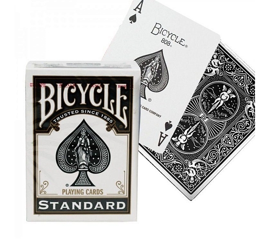 Карты "Bicycle Rider Back Standard Index Grey / Black" Карты "Bicycle Rider Back Standard Index Grey / Black"