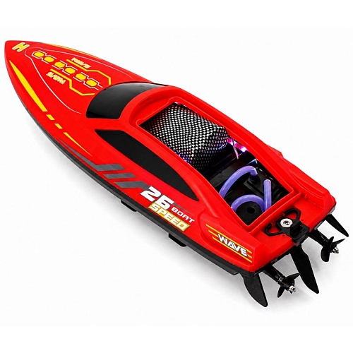 Радиоуправляемый катер NeptuBlade (25 км/ч, 32 см, 30 мин, 7 видов подсветки) - HJ826B-RED Радиоуправляемый катер NeptuBlade (25 км/ч, 32 см, 30 мин, 7 видов подсветки) - HJ826B-RED