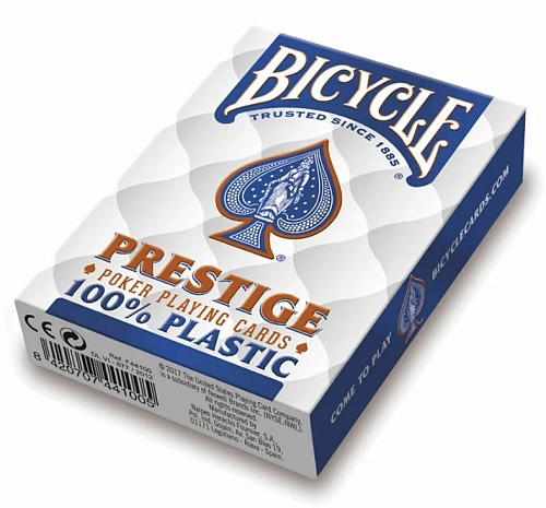 Карты "Bicycle Prestige Rider 100% Plastic Jumbo blue" Карты "Bicycle Prestige Rider 100% Plastic Jumbo blue"