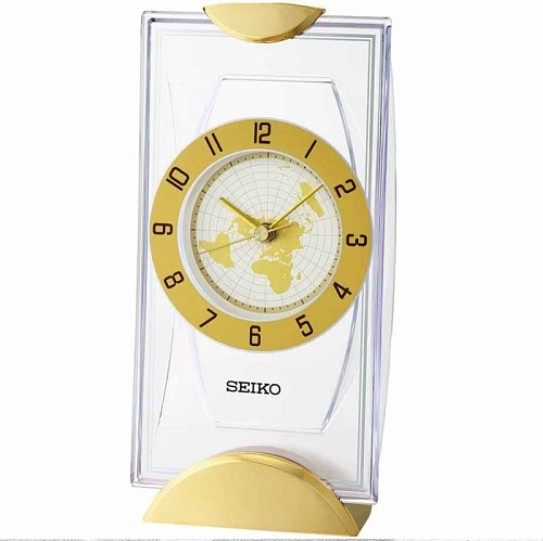 Настольные часы QXG152G с мировым циферблатом Настольные часы QXG152G с мировым циферблатом