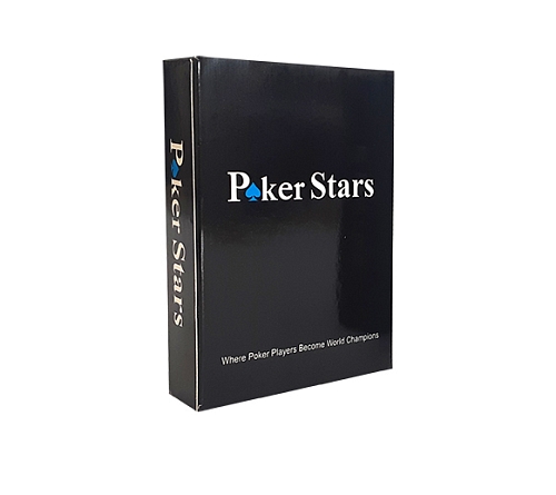 Карты для покера "Poker Stars" 100% пластик, синие Карты для покера "Poker Stars" 100% пластик, синие