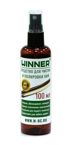 Средство для чистки и полировки кия "Winner", 100 мл. Средство для чистки и полировки кия "Winner", 100 мл.