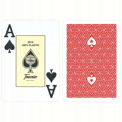 Карты для покера "Fournier EPT red" 100% пластик, Испания Карты для покера "Fournier EPT red" 100% пластик, Испания
