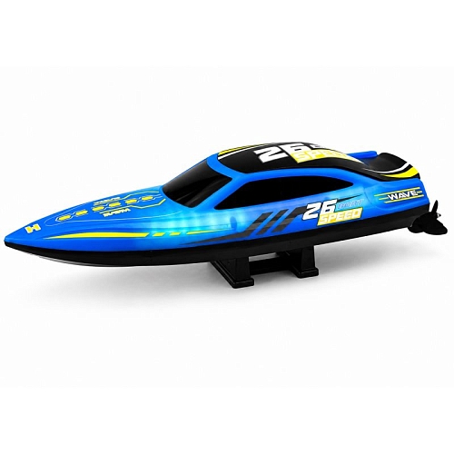 Радиоуправляемый катер NeptuBlade (25 км/ч, 32 см, 30 мин, 7 видов подсветки) - HJ826B-BLUE Радиоуправляемый катер NeptuBlade (25 км/ч, 32 см, 30 мин, 7 видов подсветки) - HJ826B-BLUE
