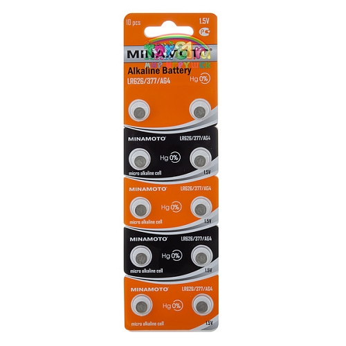 Minamoto Ag4 Lr626 (377) Bl-10 (марганцево-цинковые) Minamoto Ag4 Lr626 (377) Bl-10 (марганцево-цинковые)