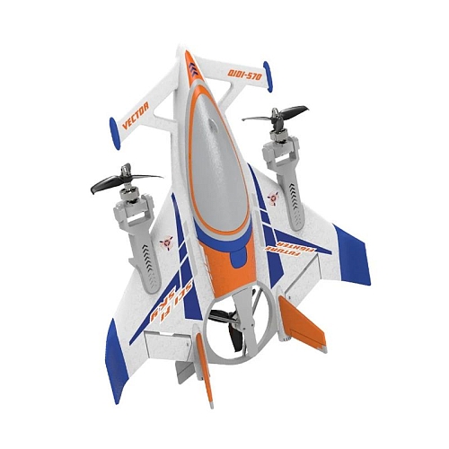 Радиоуправляемый самолет дрон SCI Fi Sky VTOL 3D6G 8ch - QIDI-570-BLUE Радиоуправляемый самолет дрон SCI Fi Sky VTOL 3D6G 8ch - QIDI-570-BLUE