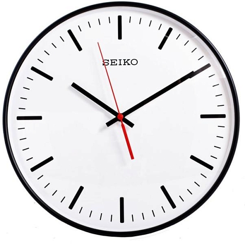 Настенные часы SEIKO QXA701KN черные Настенные часы SEIKO QXA701KN черные