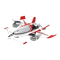 Радиоуправляемый самолет дрон SCI Fi Sky VTOL 3D6G 8ch - QIDI-570-RED Радиоуправляемый самолет дрон SCI Fi Sky VTOL 3D6G 8ch - QIDI-570-RED