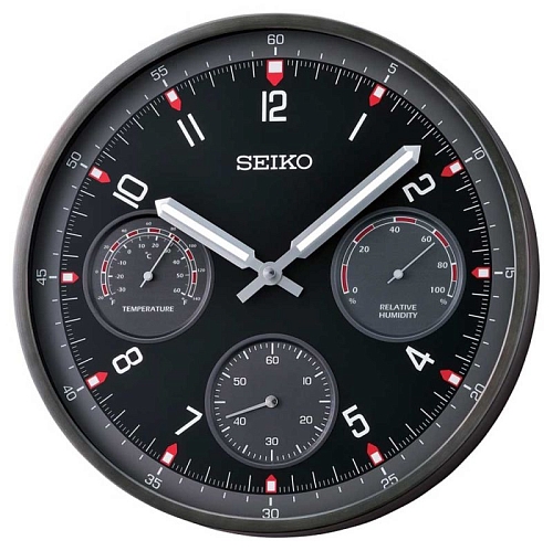 Настенные часы SEIKO QXA823K с Термометром и гигрометром Настенные часы SEIKO QXA823K с Термометром и гигрометром